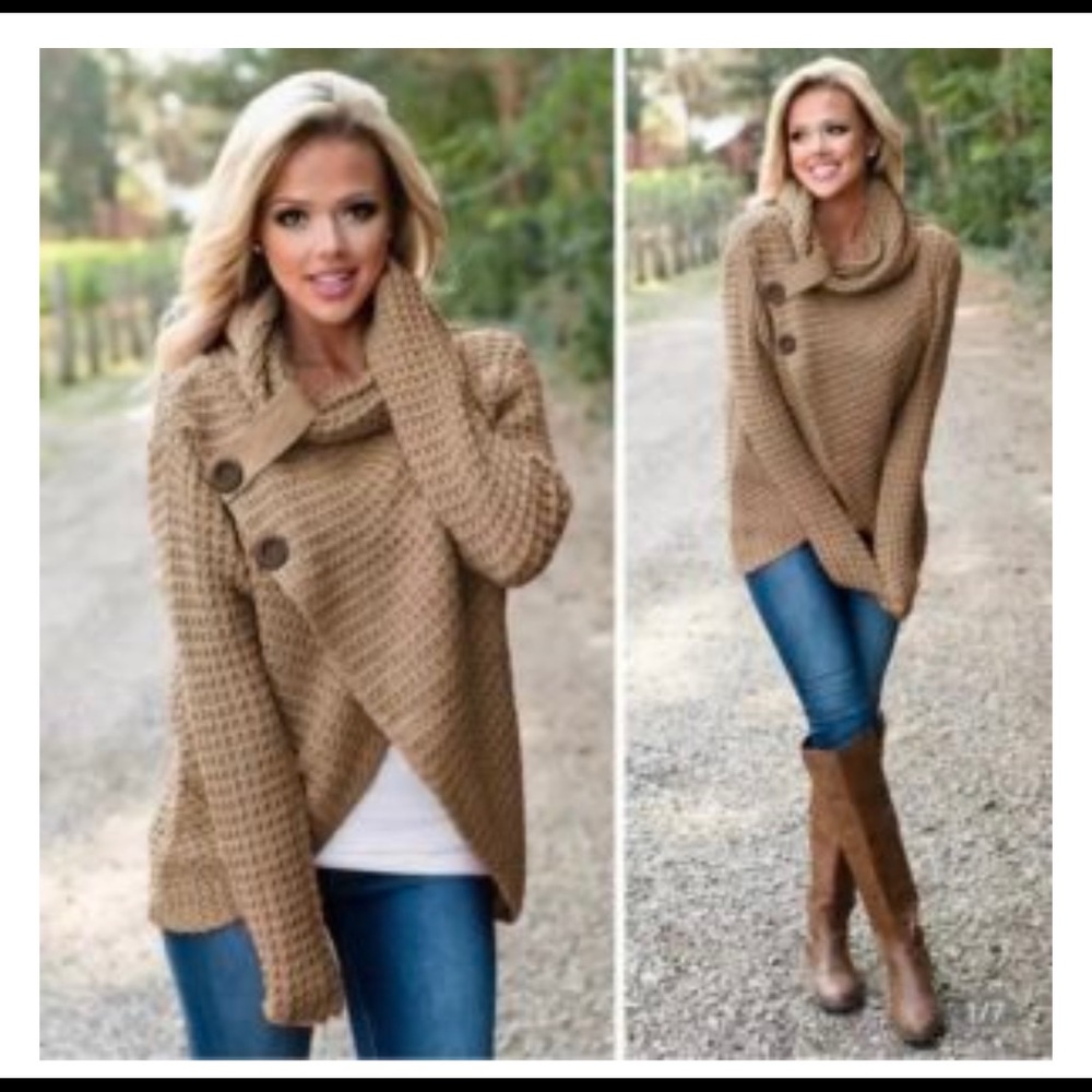 Pullover side button sweater!